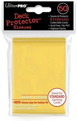 Ultra Pro Karten Schutzhüllen gelb - 50 Stück Trading Cards Sleeves