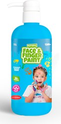Face & Fingerpaint Fingerfarbe Flasche mit Pumpe blau 1L Kinderfarbe