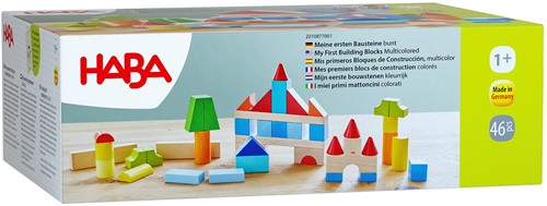 Haba Bausteine Set bunt 46-teilig Holzspielzeug für Kinder