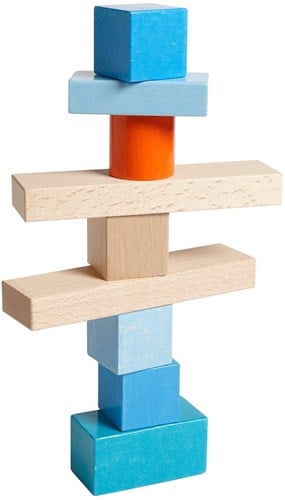 Haba Bausteine Set bunt 46-teilig Holzspielzeug für Kinder-3