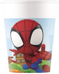 Globos Pappbecher Spidey Geburtstag 8 Stück FSC Karton