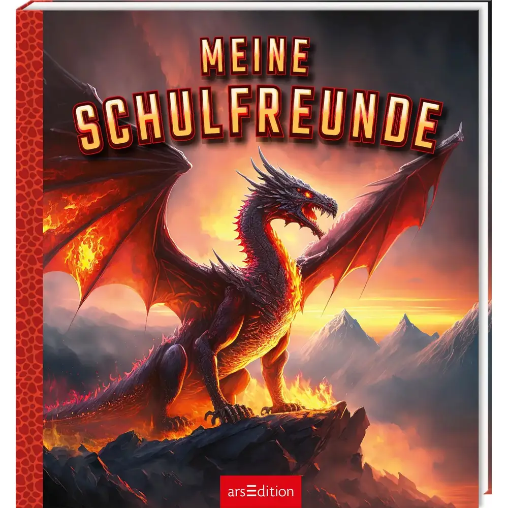 ars Edition Freundebuch Drachen für Kinder Grundschule Geschenk