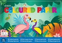 Block mit 48 Blatt Buntpapier A4 Flamigo