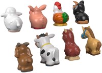 Mattel Bauernhof Tiere Spielzeug - Fisher Price Little People Set-3