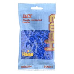 Hama Bügelperlen - Bastelset Neonblau 1000 Stück kreativ