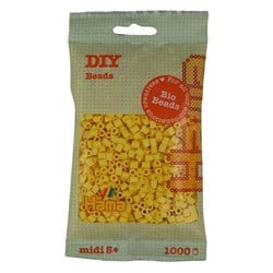 Hama Bio Bügelperlen midi hellgelb - 1000 Stück umweltfreundlich