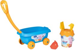 Smoby Peppa Pig Strandwagen mit Sandspielzeug - Peppa Strandset 5-teilig