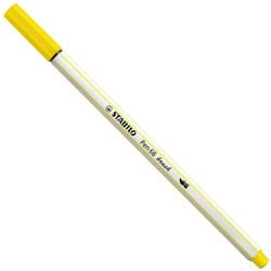 STABILO Pen 68 Brush - Viltstift - Citroen Geel (24)