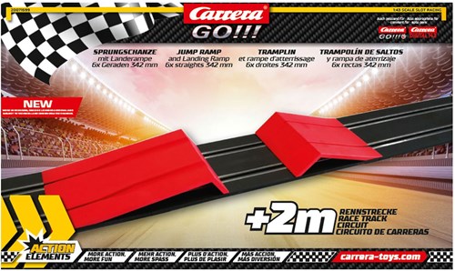 Carrera Rennbahn Action Pack - Rampe und Gerade - Rennbahn Zubehör
