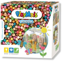 PlayMais kreatives Mosaikspielzeug Fensterdekoration Frühling 2300 Stück