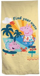 Peppa Pig Strandtuch - buntes Kinderstrandtuch 70x140cm Polyester