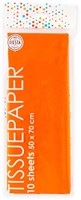 Globos Seidenpapier Bastelpapier orange 10 Blatt 50x70cm