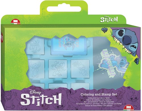 Multiprint Stitch Stempelset kreatives Spielzeug 11-teilig mit Filzstiften