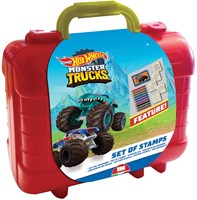 Hot Wheels Stempel- und Malkoffer kreatives Spielzeug rot