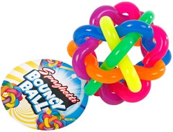 Spaghetti Hüpfball Regenbogen Knoten Design 6,5 cm Spielzeug