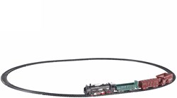 Spielzeug Eisenbahnset mit Licht und Waggons - 2-Play - 16-teilig