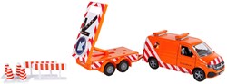 VW Transporter Spielzeugauto mit Pfeilwagen und Licht Die-Cast Kids Globe