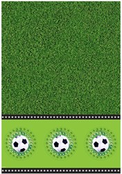 Folat Fußball Tischdecke grün Kunststoff 130x180cm für Fußballparty