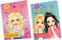 Besties Notizbuch A5 für Kinder - 50 Seiten - buntes Papier
