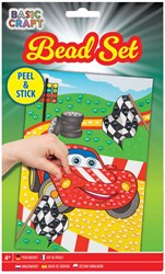 Creative Craft Group Perlenkunst Sticker Rennauto Bastelset A5 Format