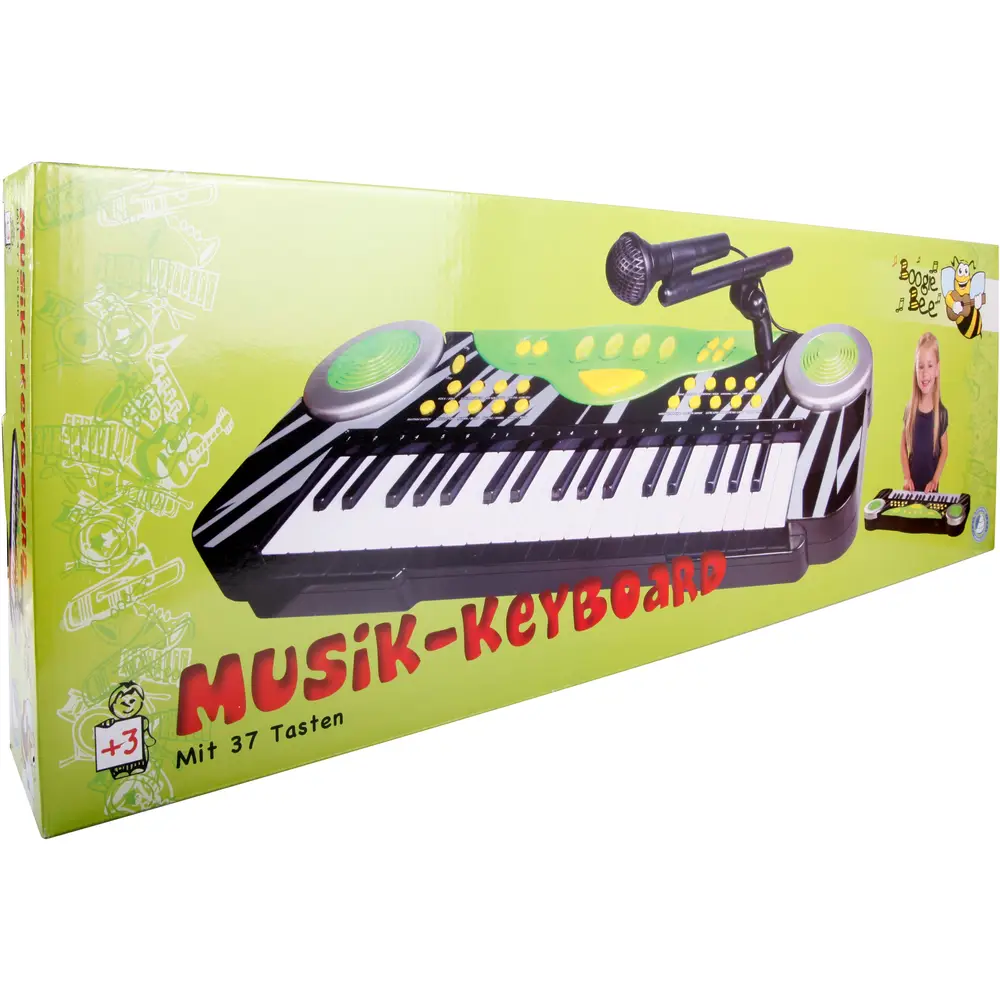 Vedes Keyboard Spielzeug mit Mikrofon und Musikfunktionen 68cm