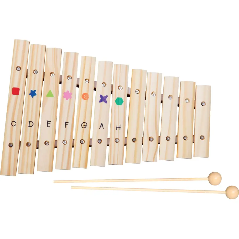 Vedes Holz Xylophon Spielzeug mit 12 Tönen für Kinder