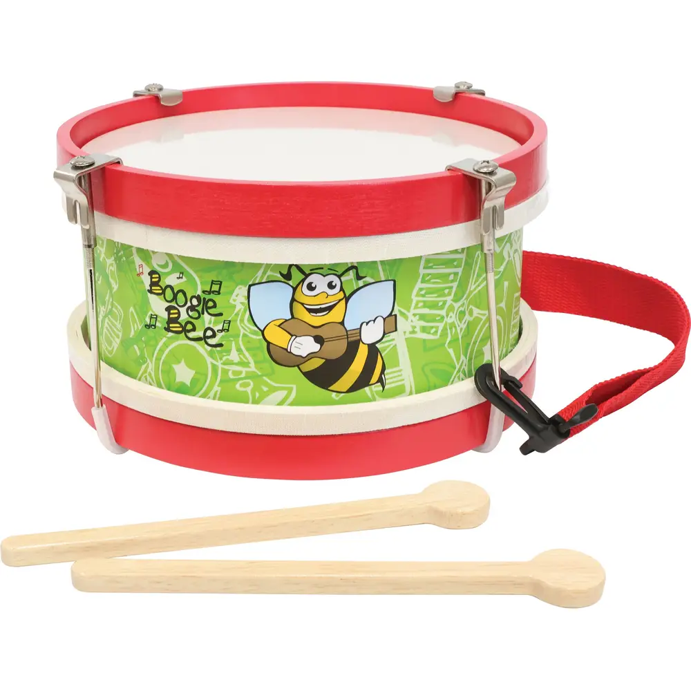Vedes Holz Spielzeug Marschtrommel 22cm mit Drumsticks