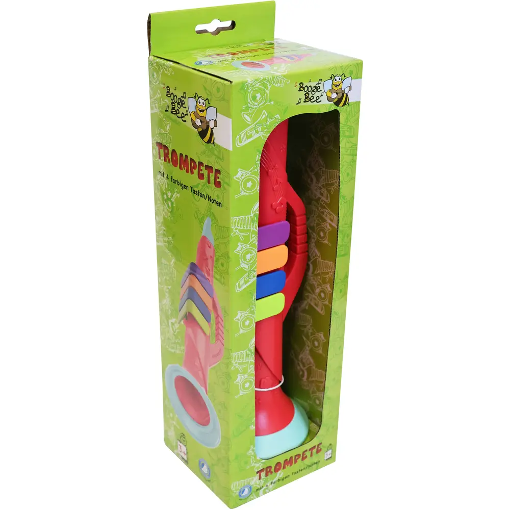 Vedes Spielzeug Trompete rot 27cm Lern-Musikinstrument Kinder