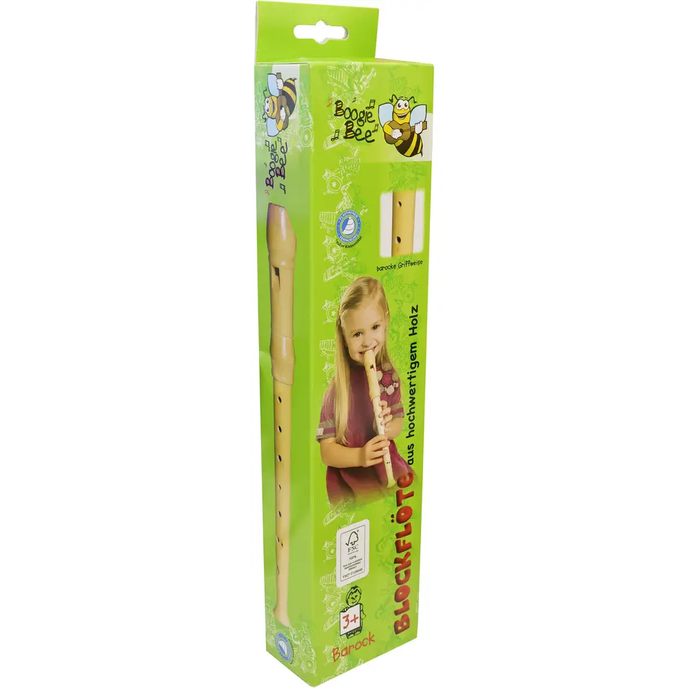 Vedes Blockflöte Holz Barockstil 32cm Musikinstrument Kinder