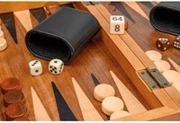 Philos Backgammon magnetisch Makra klein Reisespiel Holz-2