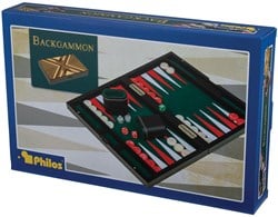 Philos Backgammon Spiel Psara medium - Holz Brettspiel Klassiker
