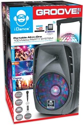 iDance Bluetooth Party-Lautsprecher mit Mikrofon und Discolicht - 100 Watt