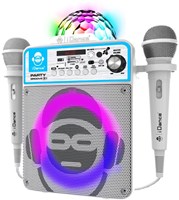 Idance partybox groove karaoke machine met 2 microfoons-3