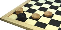 HOT Games Damespiel Steine Holzbox 32 mm Luxus Spielset-2