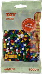 Hama Bio Bügelperlen bunte Farben Mix - umweltfreundliches Spielzeug 1000 Stück
