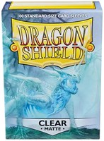 Dragon Shield Kartenhüllen matte - 100 Stück - transparent - Standardgröße