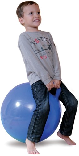 Ludi Hüpfball blau 45cm - Springball Spielzeug für Kinder-3