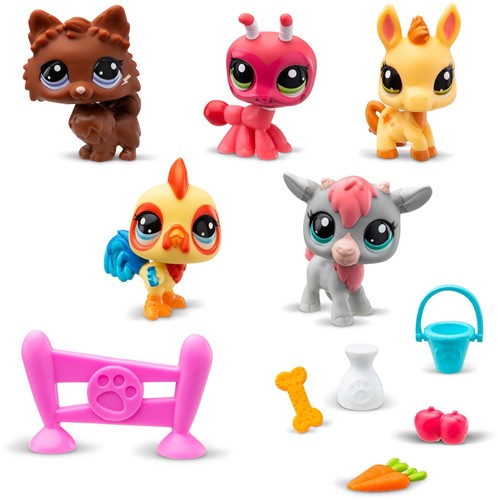 LITTLEST PET SHOP COLLECTORS 5 PACK BARNYARD FUN BESTIES