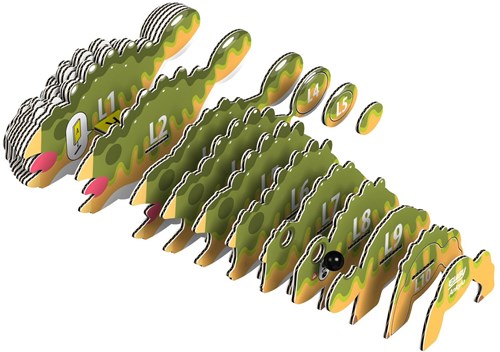 Eugy 3D Puzzle Ankylosaurus - Dinosaurier Bastelspielzeug Karton-3