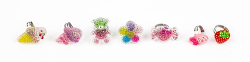 Avenir Glitzerringe Bastelset - kreative Schmuckherstellung-2