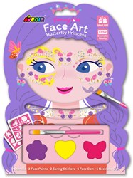 Avenir Schminkset Spielzeug - Face Art Schmetterlingsprinzessin für Kinder