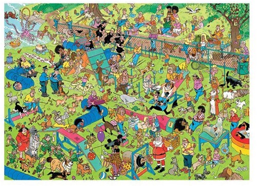 Puzzel 1000 st. JvH Hondenparcours