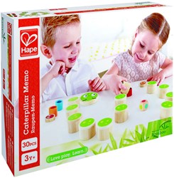 Hape E5556 Create-A-Caterpillar Game (Multi-Colour) E5556-Raupen-Memo, Spiel