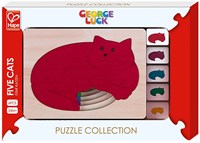 Hape – e6514 – George Luck – Puzzle – Fünf Katzen in einem – 6-teilig