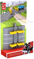Hape Holz Eisenbahn Bahnübergang mit automatischer Schranke-2