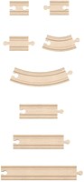 Hape Holz-Eisenbahn Set - Erweiterungspaket 14-teilig Spielzeug-3
