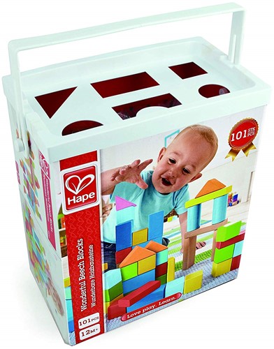 Hape bunte Holzbausteine Spielzeug - 101 Stück-3
