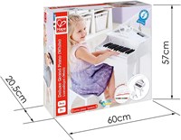 Hape Elektrisches Flügel-Kinderklavier - Weiß - Deluxe Spielzeugpiano-3
