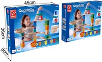 Hape E6020 Medium Set Quadrilla, Kugelbahn mit 44 Bauteilen aus Holz und 50 Murmeln, ab 4 Jahren-3