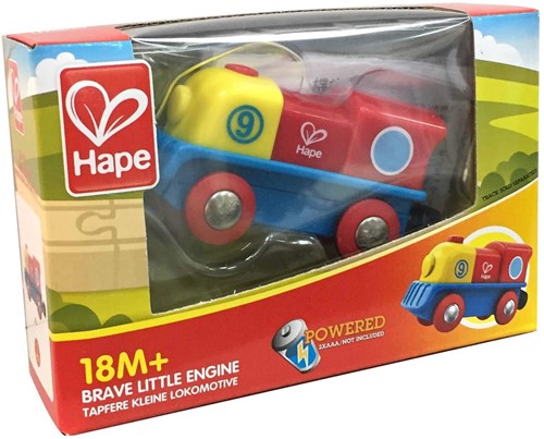 Hape starke Lokomotive Holzeisenbahn batteriebetriebenes Spielzeug-3